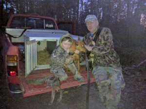 Max, Scout and his papaw Lannia.